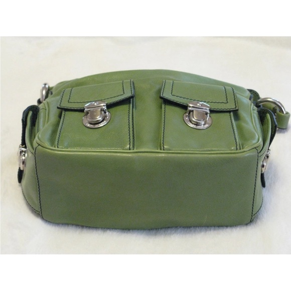Marc Jacobs Collection 'Blake' Leaf Green & Silver Multi-Pocket Hobo Bag - Picture 4 of 14
